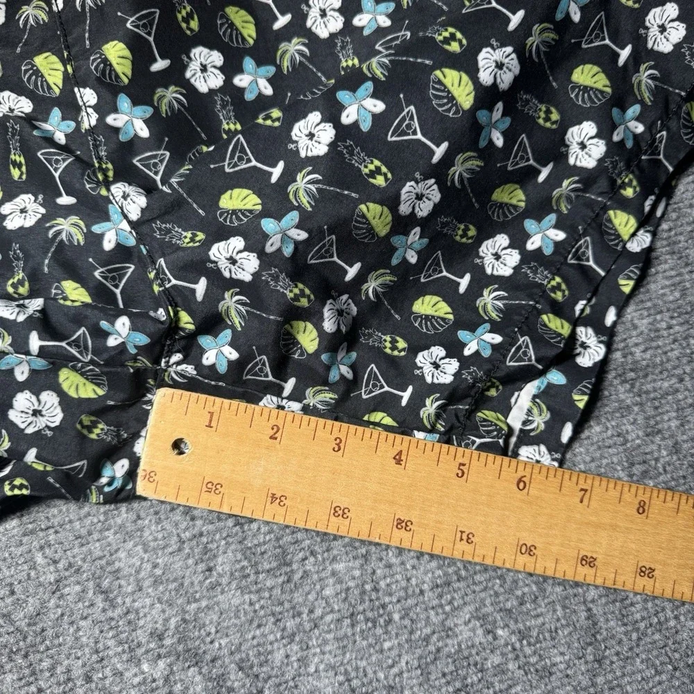 Tommy Bahama Swim Trunks Cocktail Martini Floral Print Men L Board Shorts Lined